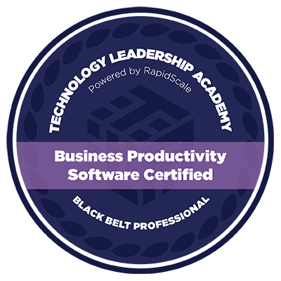 Technology Leadership Academy Business Productivity Software Solutions Certified